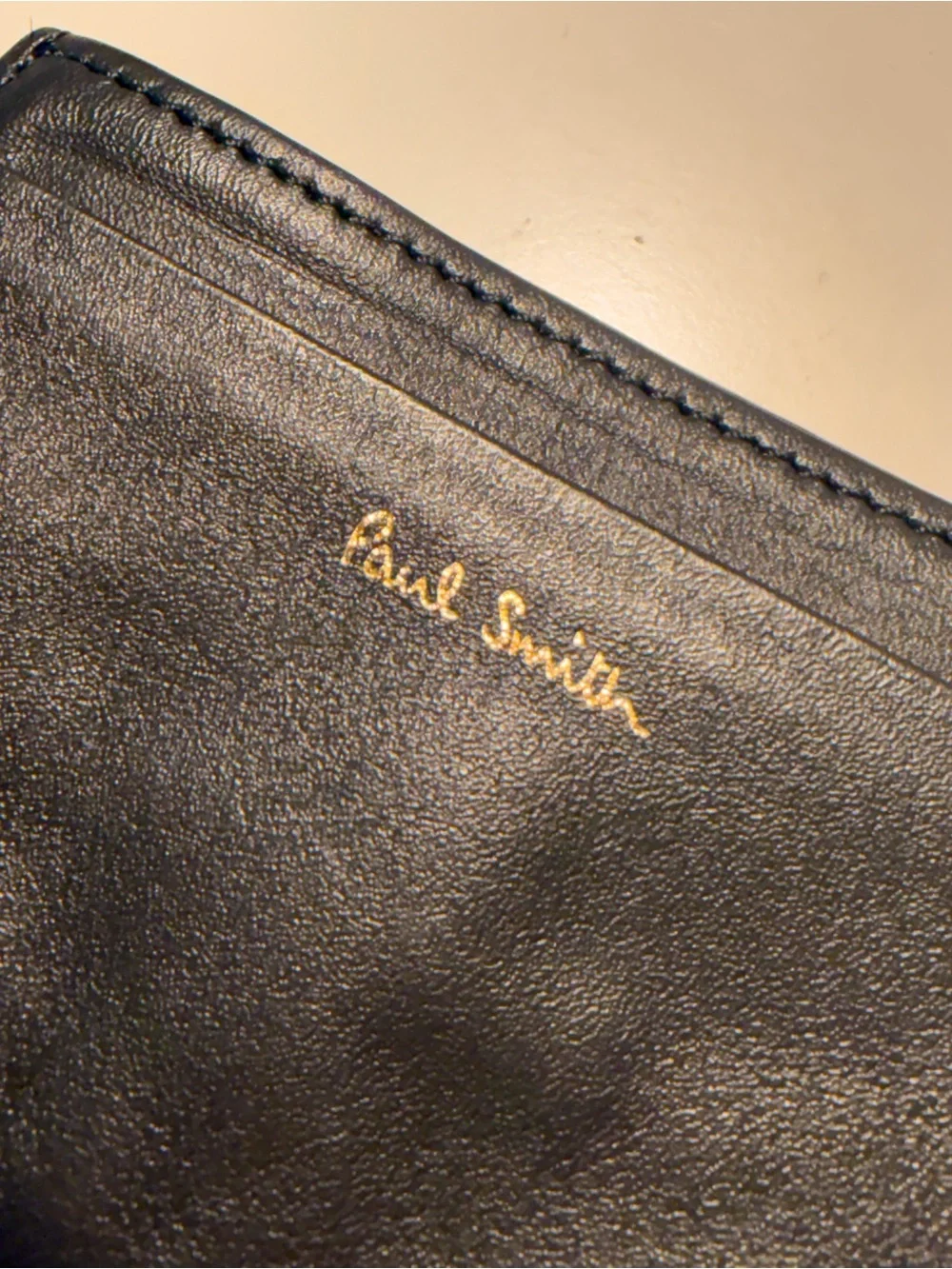 Paul Smith Rainbow Stripe Leather Card Case Wallet